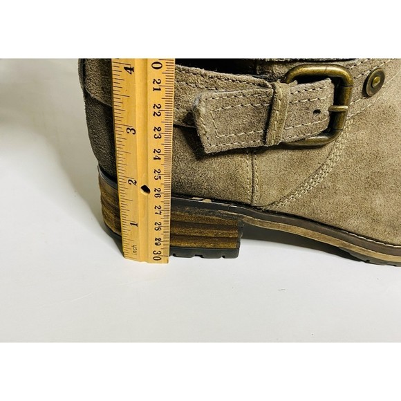 Clarks Tan Suede Combat & Moto Boots - Picture 10 of 10